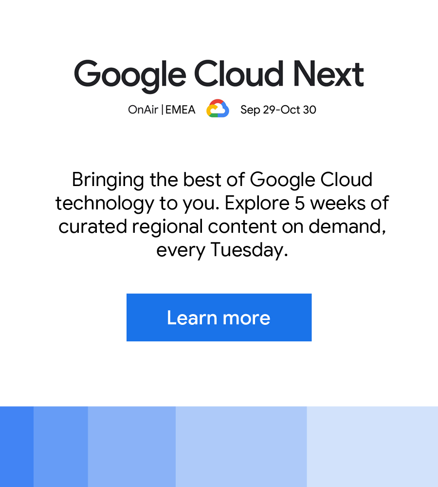 Google Cloud Next '20 OnAir: EMEA